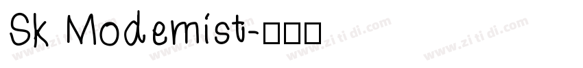 Sk Modemist字体转换